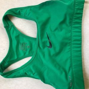 Green Nike DriFit Sportsbra
